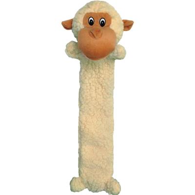 flat sherpa crinkle monkey dog toy
