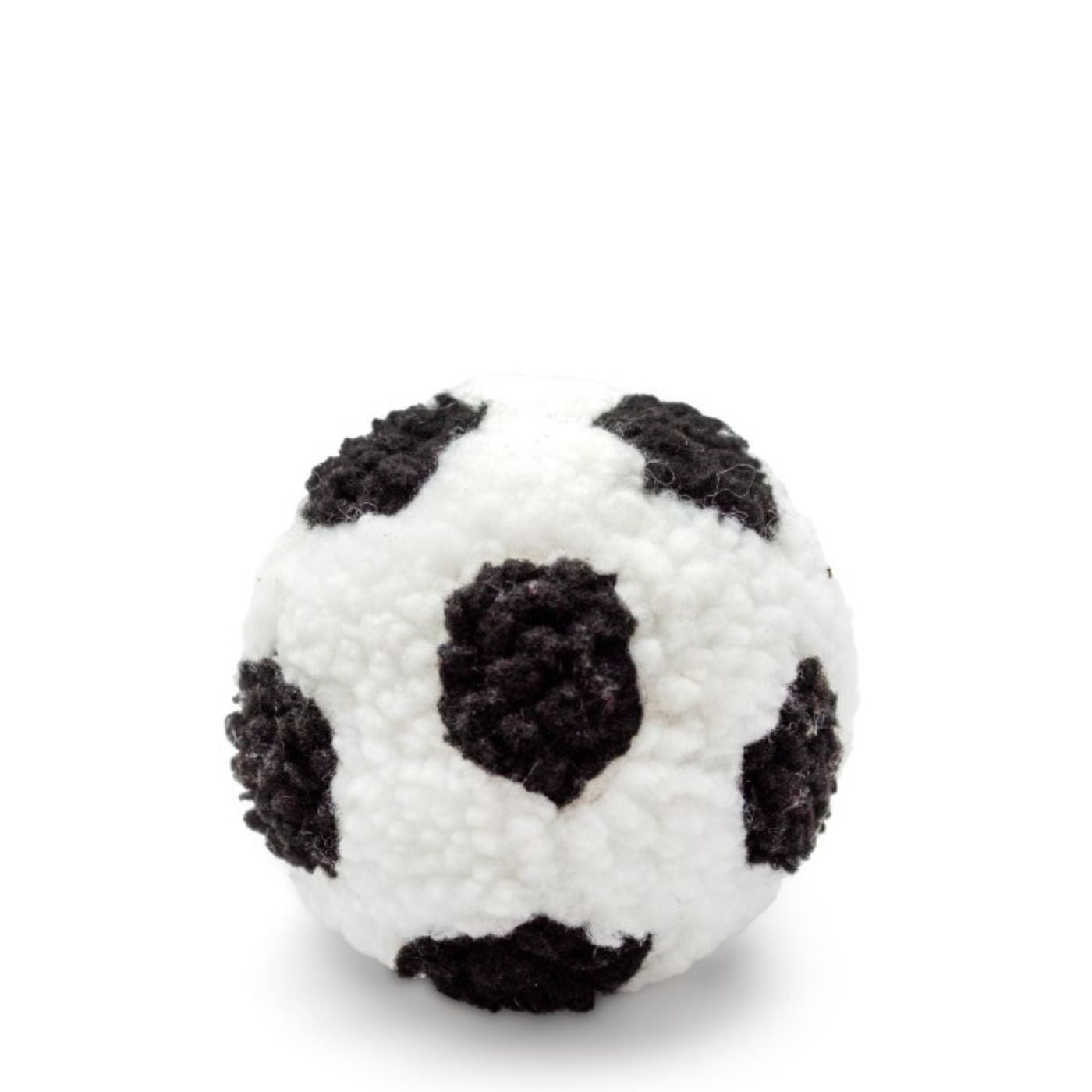 Fleece soccer ball with squeaker inside