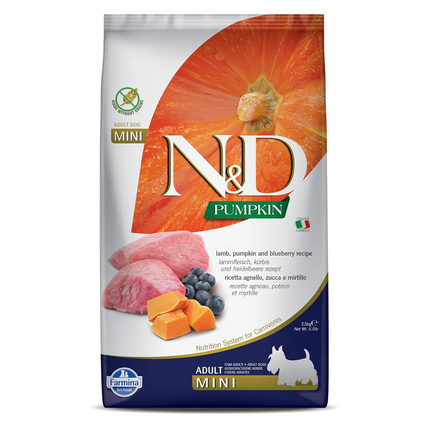 Farmina lamb/pumpkin adult mini dog food