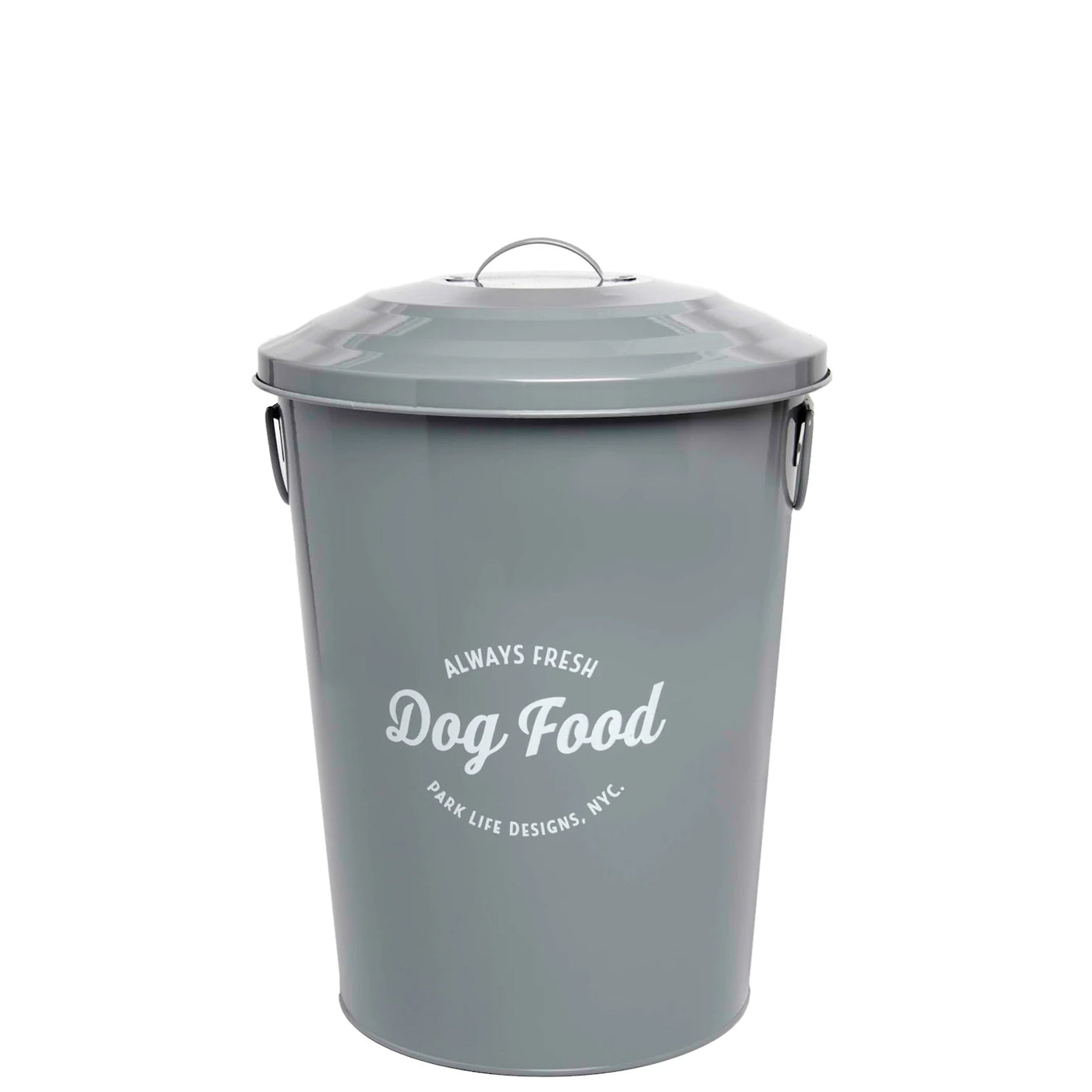 gray food storage bin