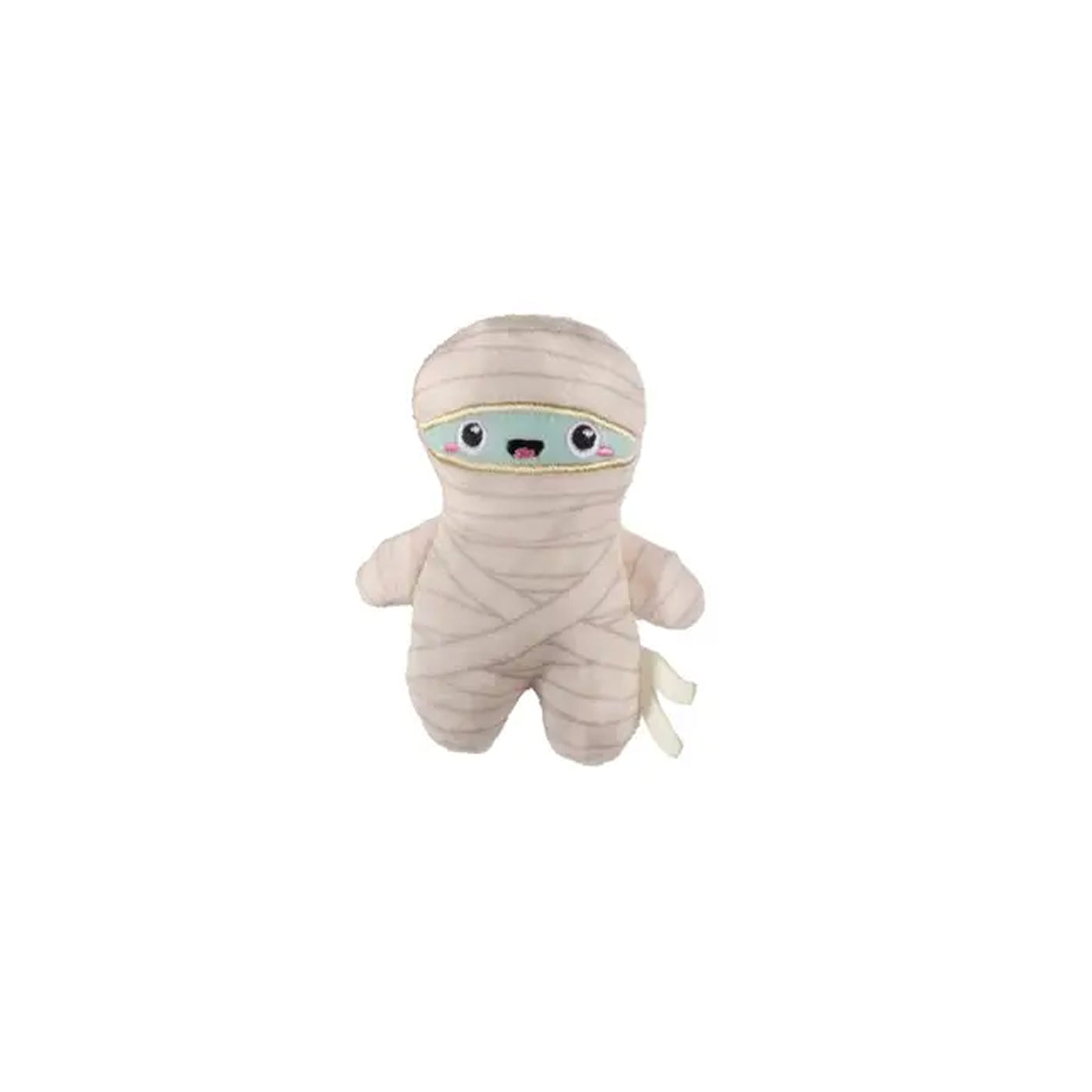 Mini plush white mummy squeaker toy