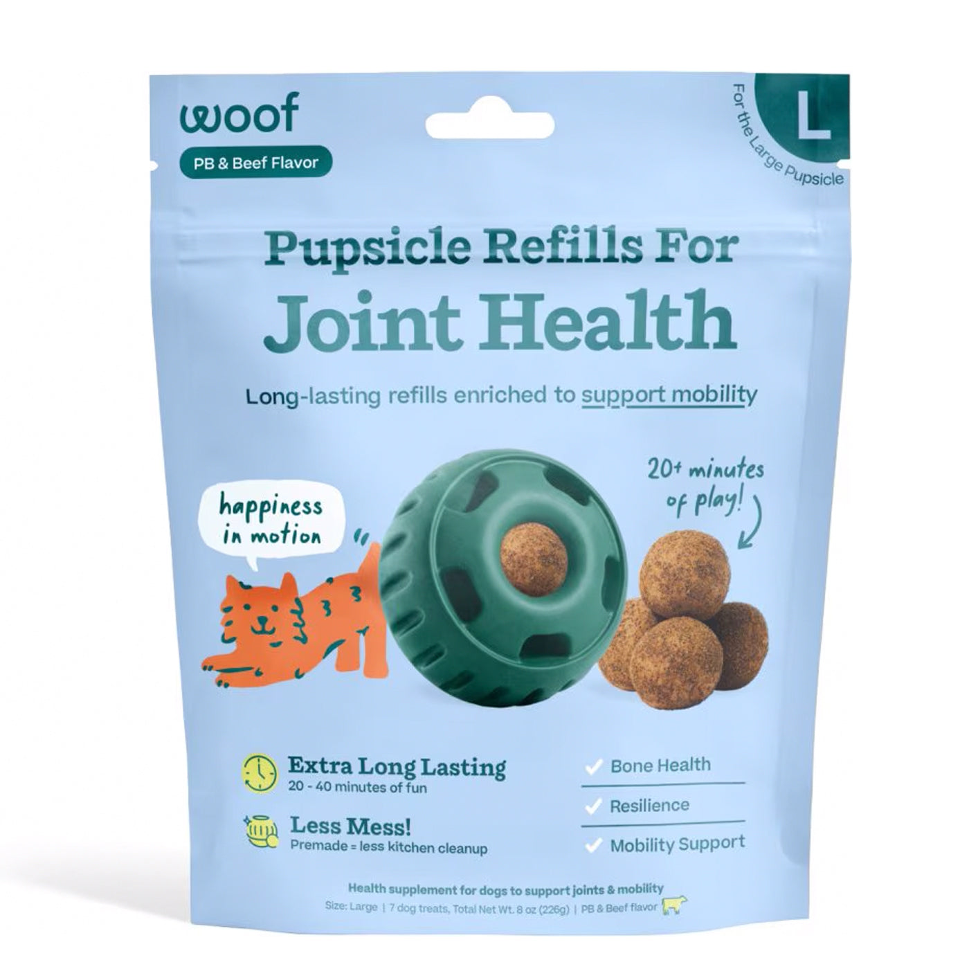 Woof Pupsicle Refill Pops Joint Health size large