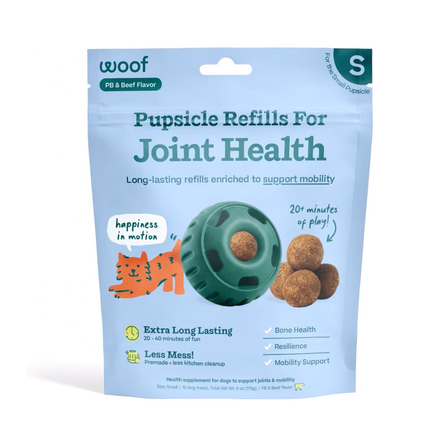 Woof Pupsicle Refill Pops Joint Health size small