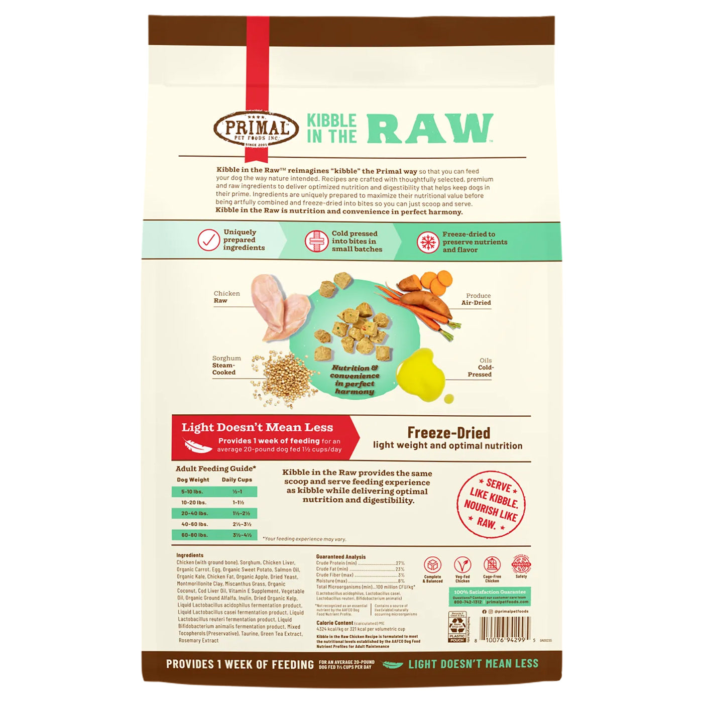 PRIMAL KIBBLE IN THE RAW CHICKEN DOG FOOD