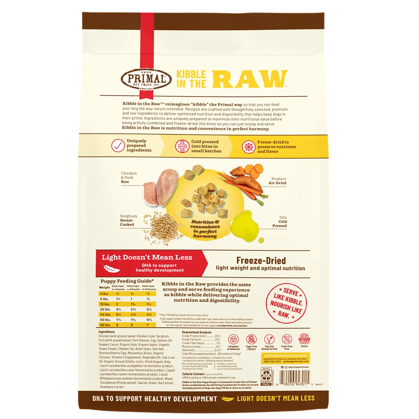 PRIMAL KIBBLE IN THE RAW PUPPY DOG FOOD