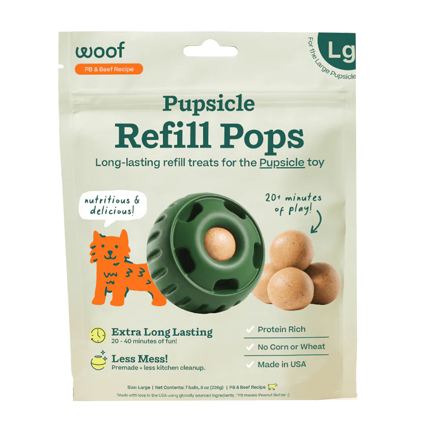 PUPSICLE POPS BEEF + PEANUT BUTTER