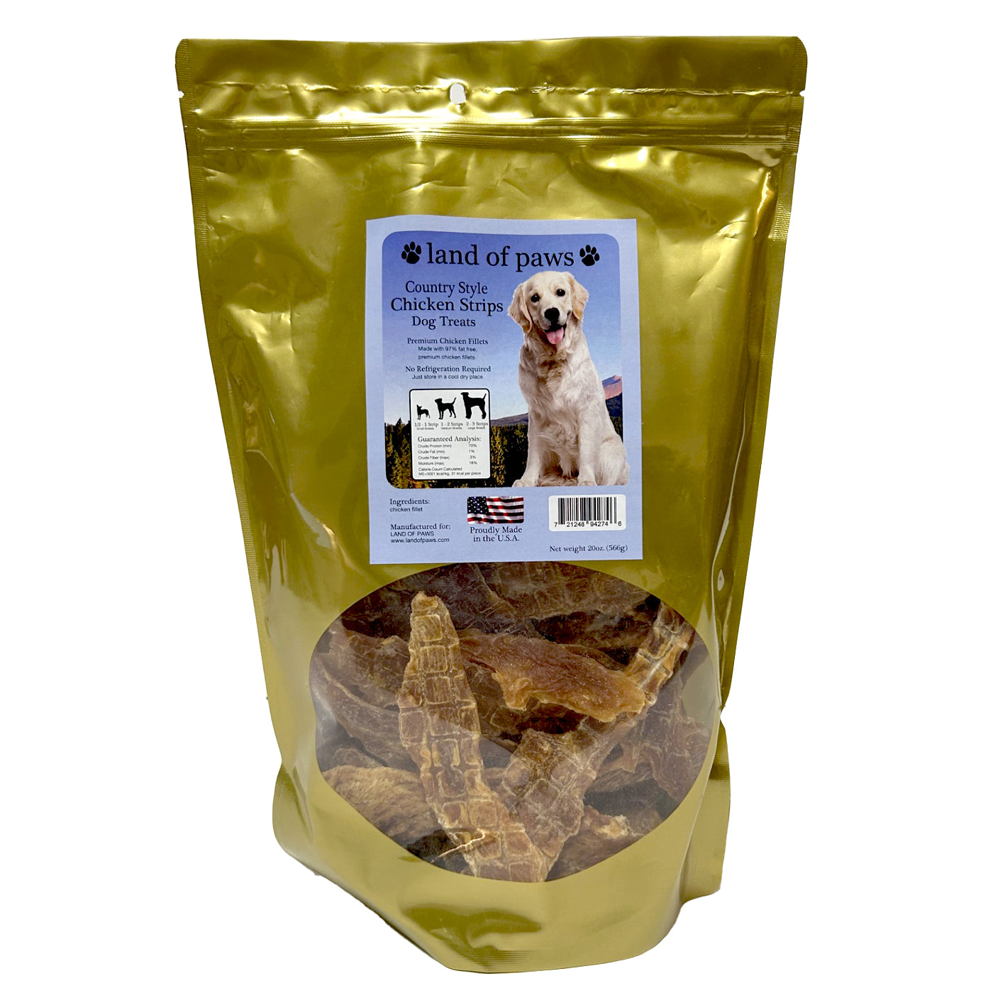 natural chicken jerky strips