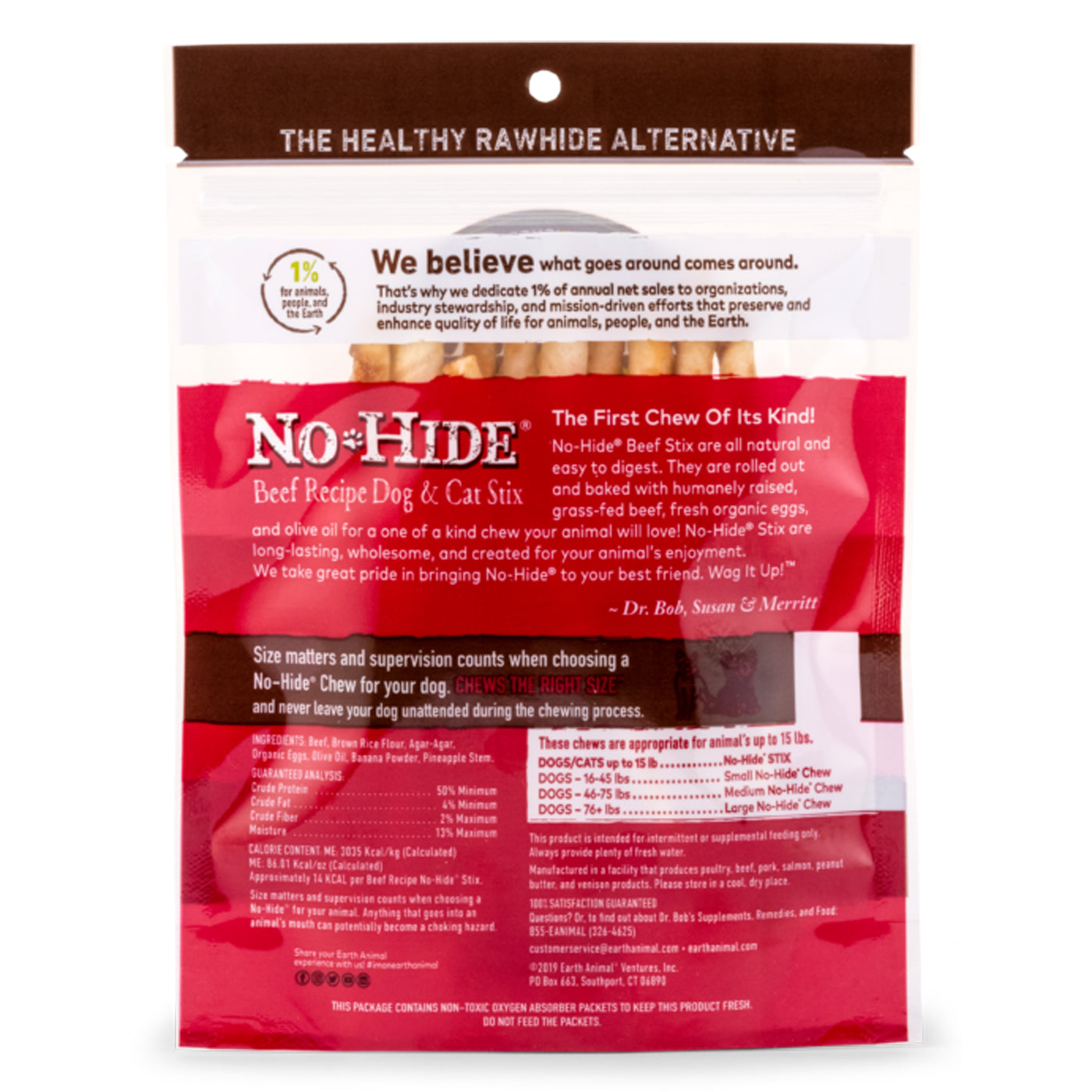 NO HIDE BEEF STIX