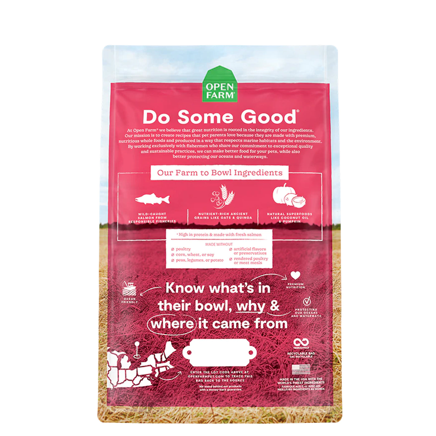 Open Farm Wild-Caught Salmon + Ancient Grains Dog Food