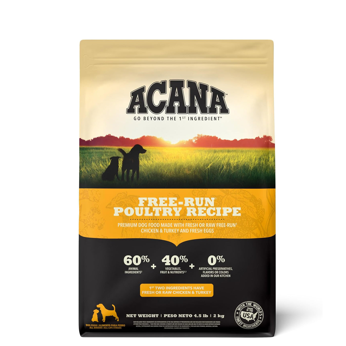 4.5 lb acana poultry dog food