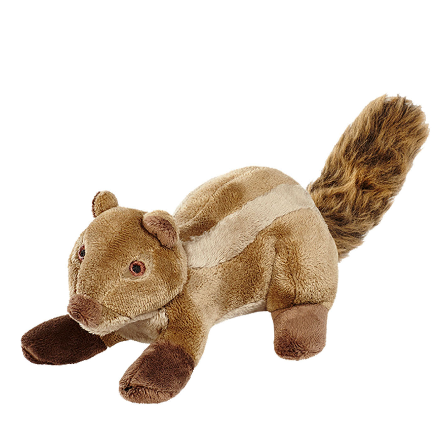 7 inch squirrel durable plush dog toy from Fluff and Tuff