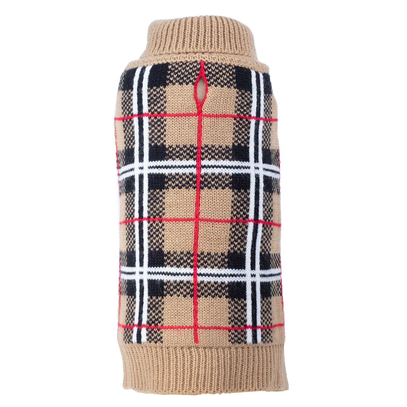 TAN PLAID SWEATER