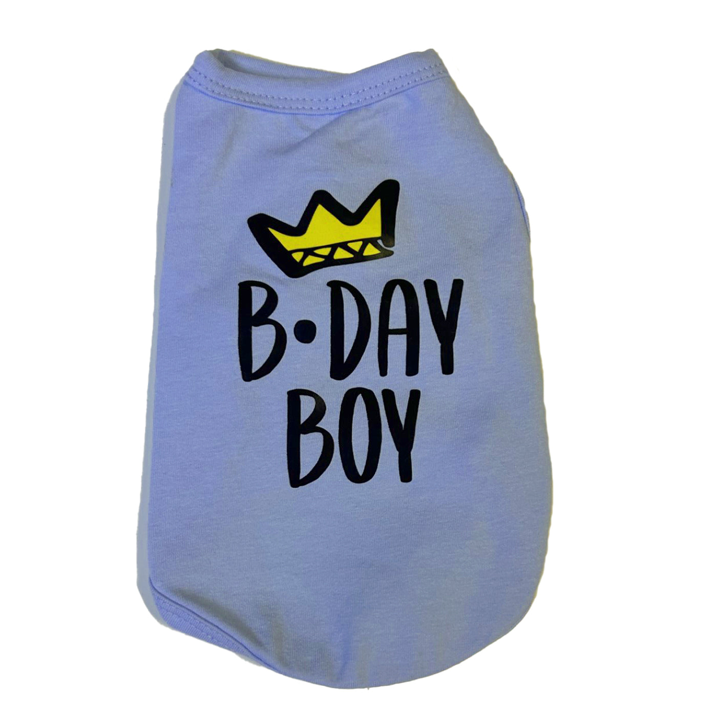 bday boy crown dog tank