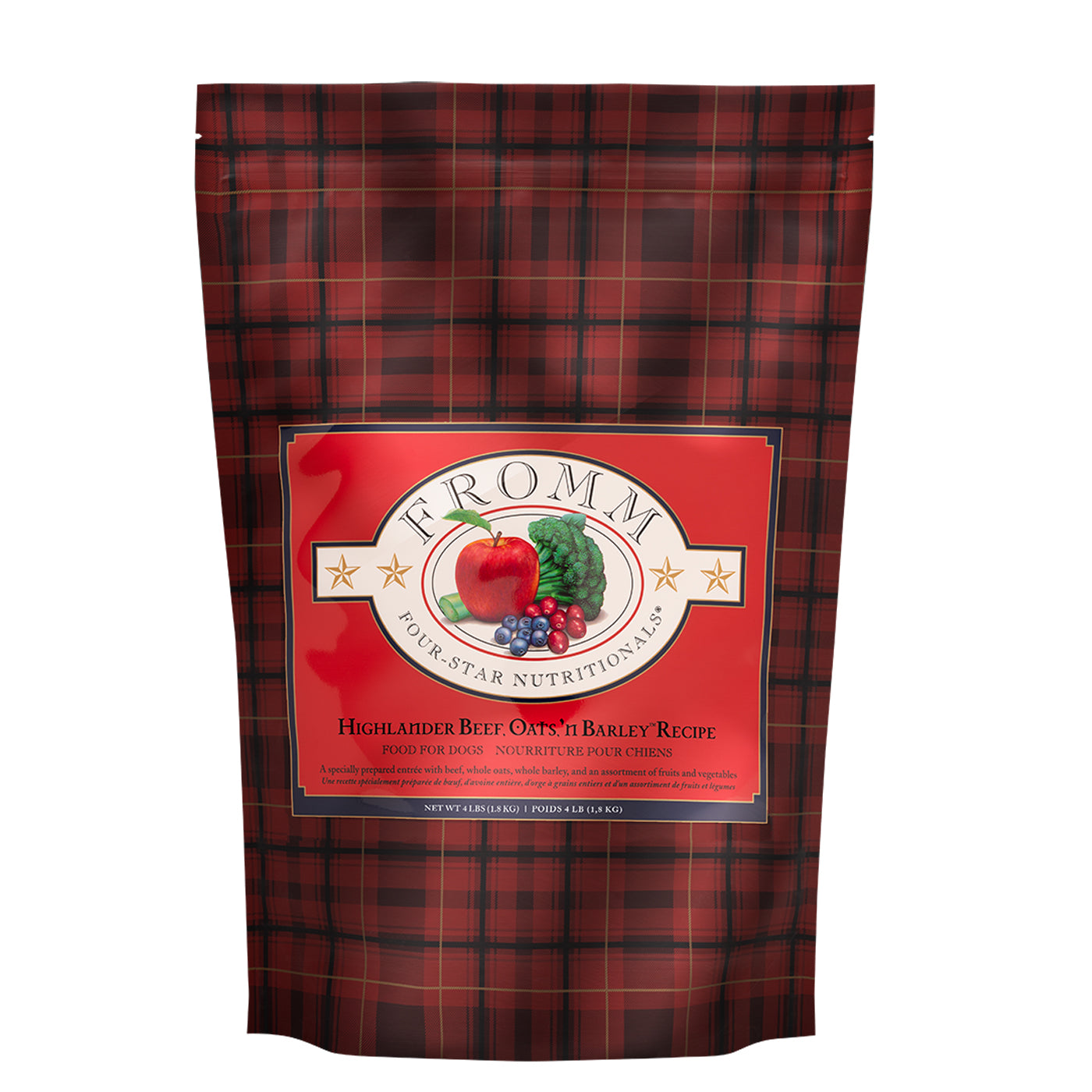 Fromm Highlander beef dry dog food with barley and oats