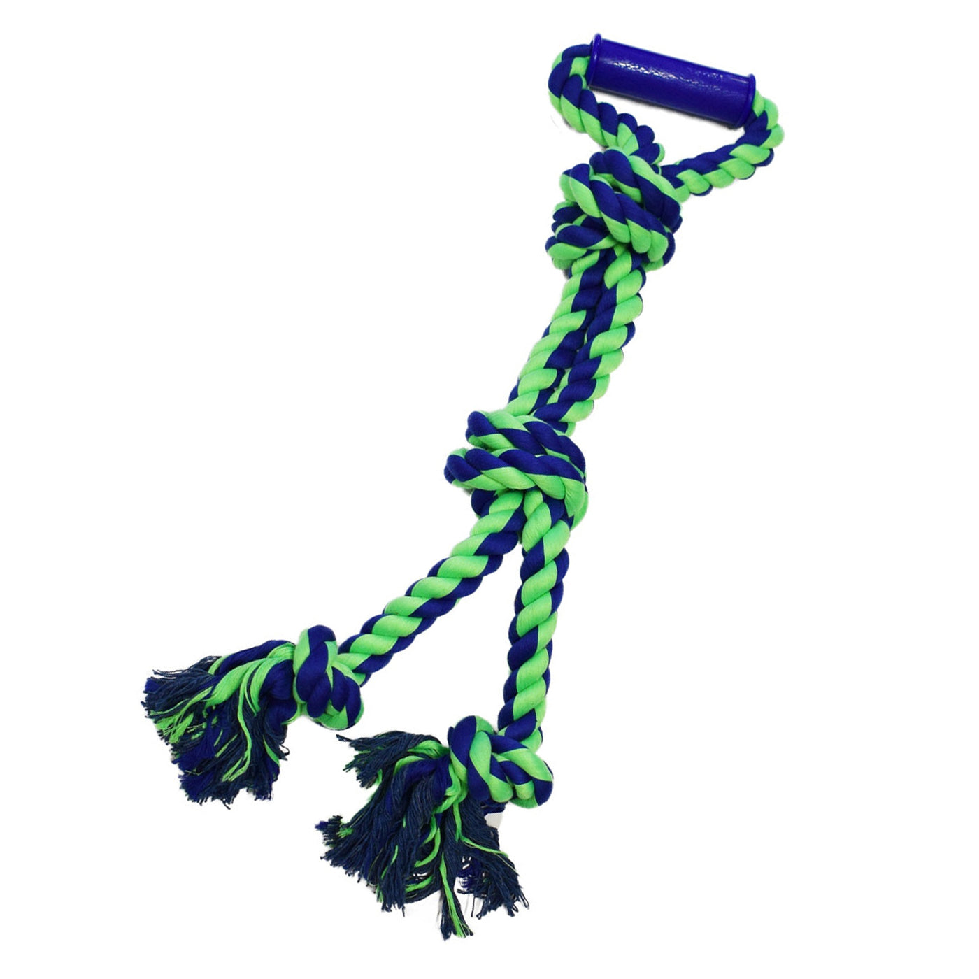 Tough braided rope tug toy