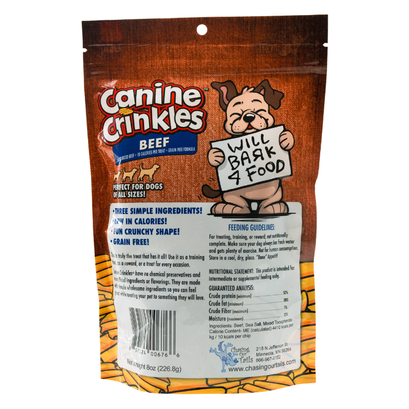 CANINE CRINKLES BEEF