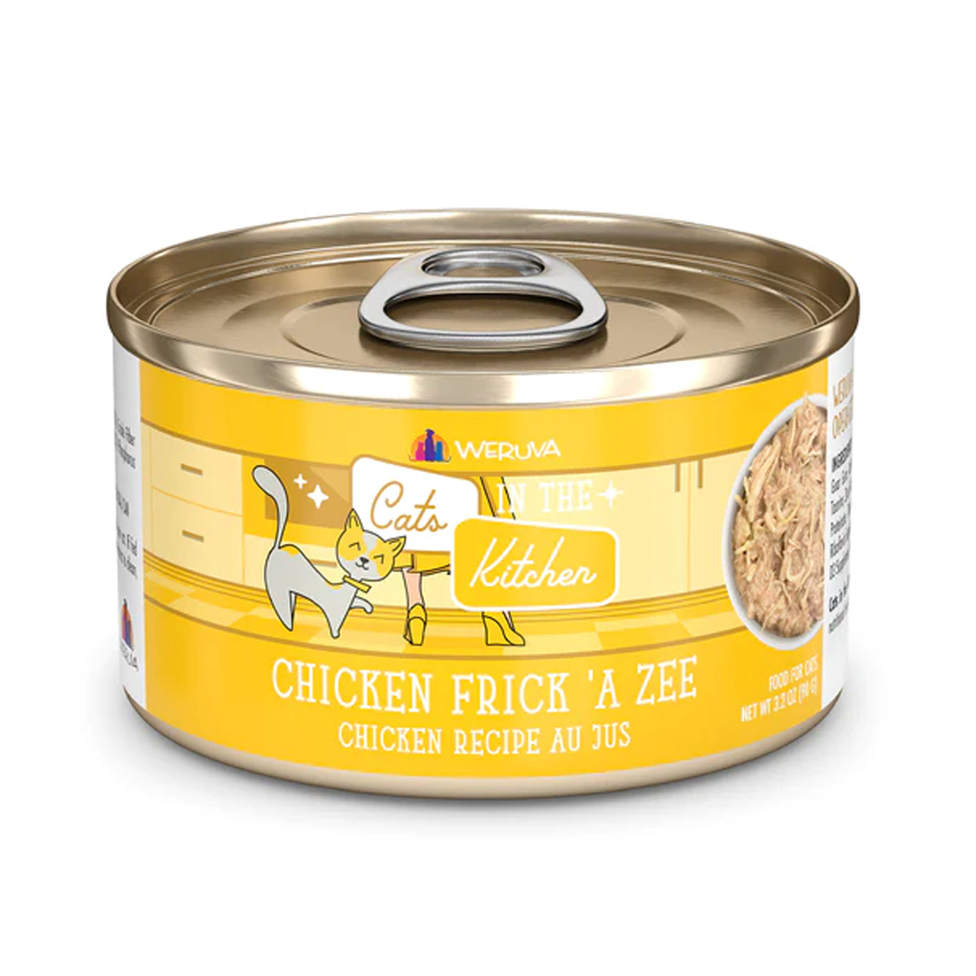 shredded chicken cat food