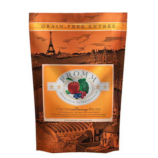 Fromm grain free chicken au frommage dog food with chicken and cheese
