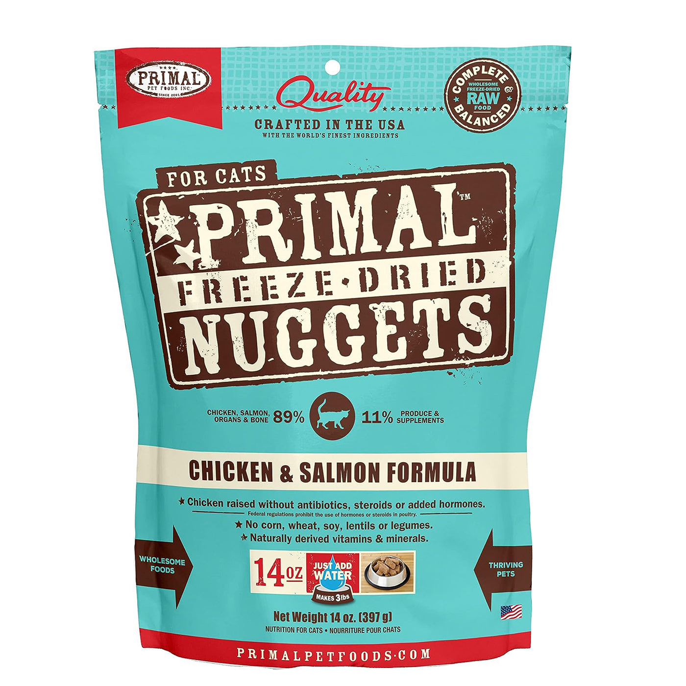 PRIMAL FREEZE DRIED CAT CHICKEN + SALMON