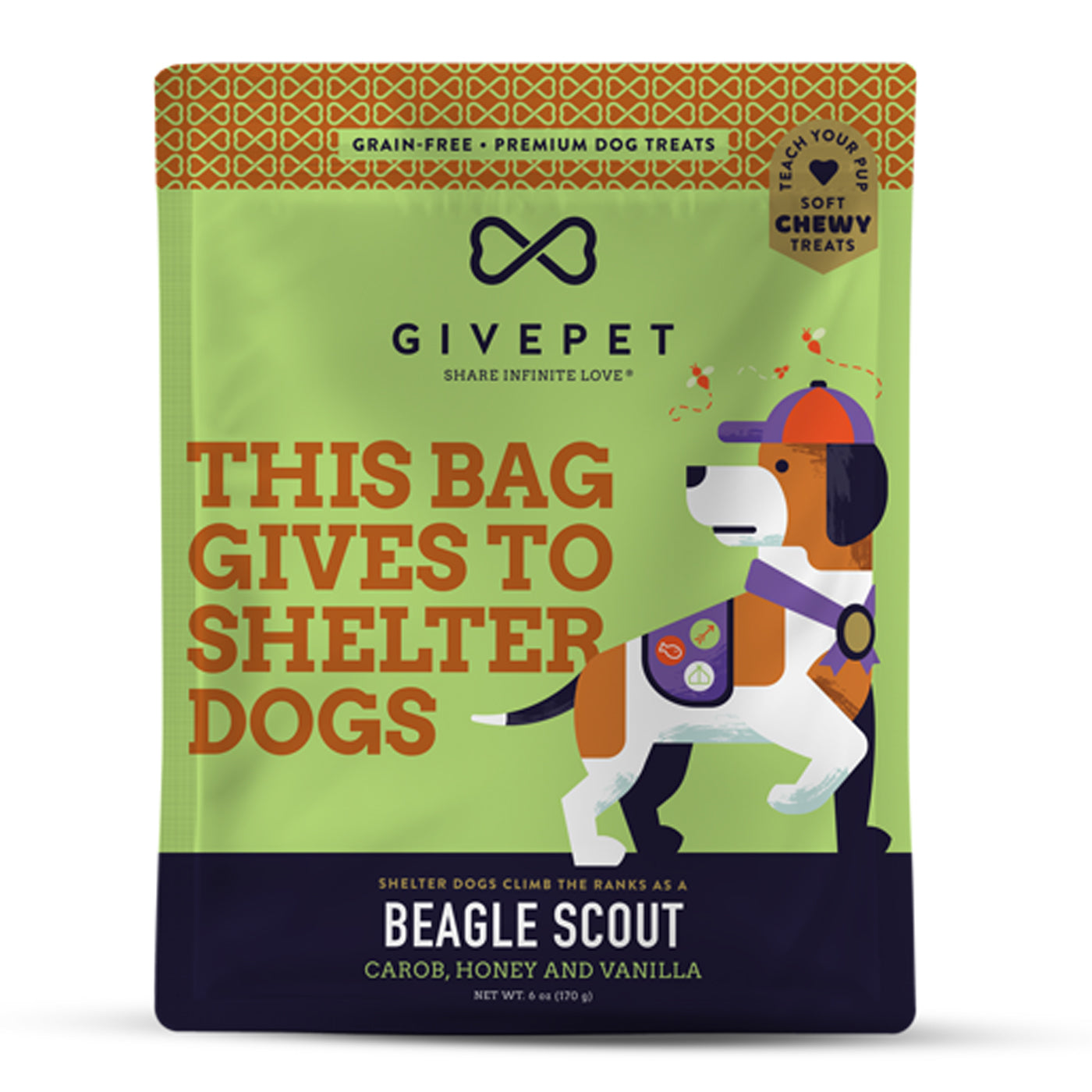 carob, honey and vanilla chewy dog treats