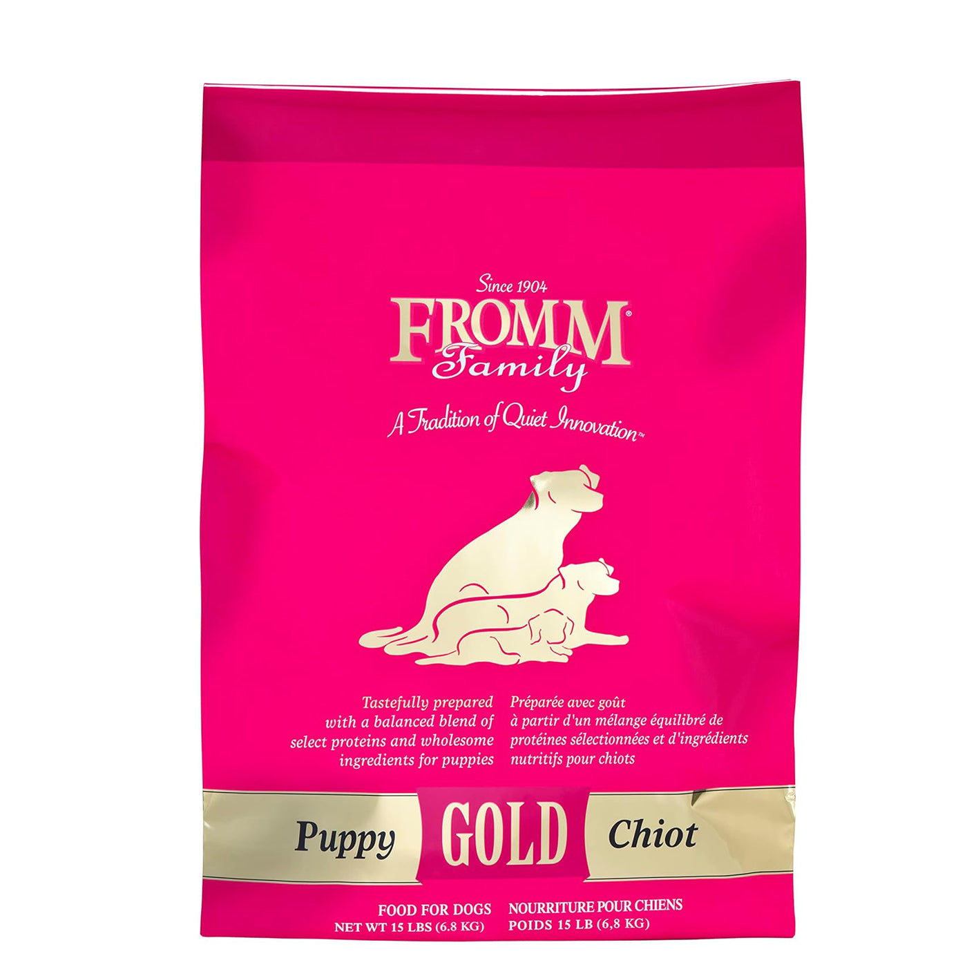 Fromm gold puppy formula with chicken, fish, duck and lamb