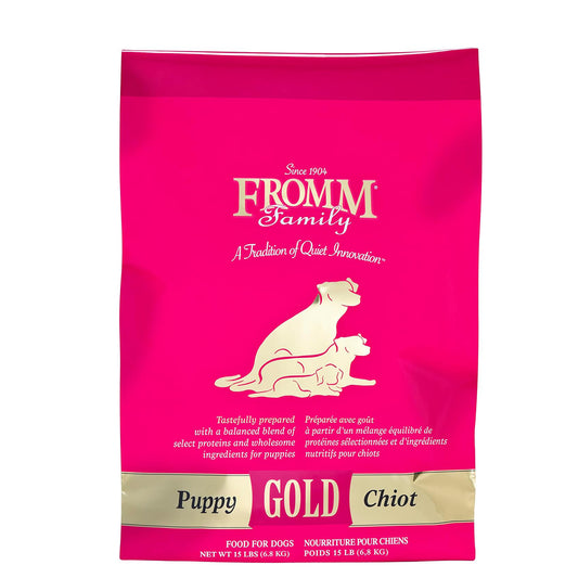 Fromm gold puppy formula with chicken, fish, duck and lamb
