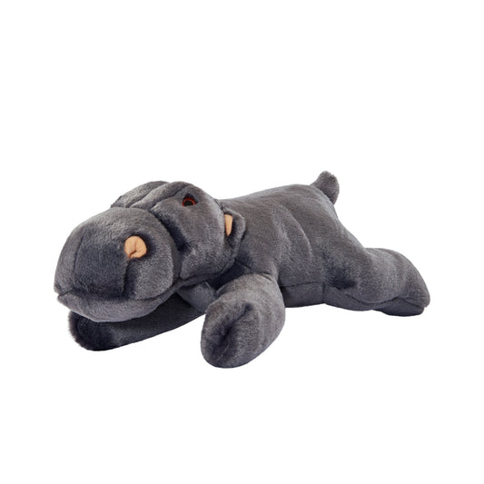 Grey plus hippo toy for dogs.