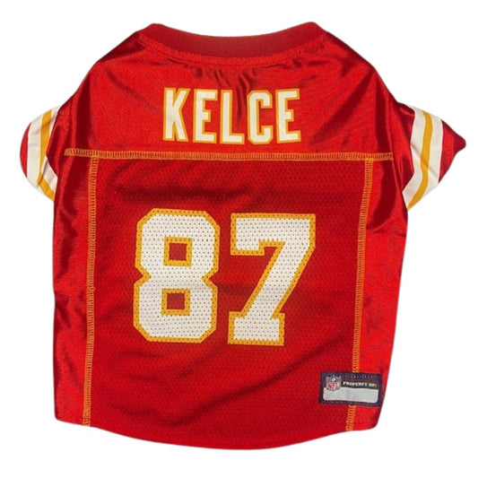 Chiefs jersey with Kelce and 87 on back.