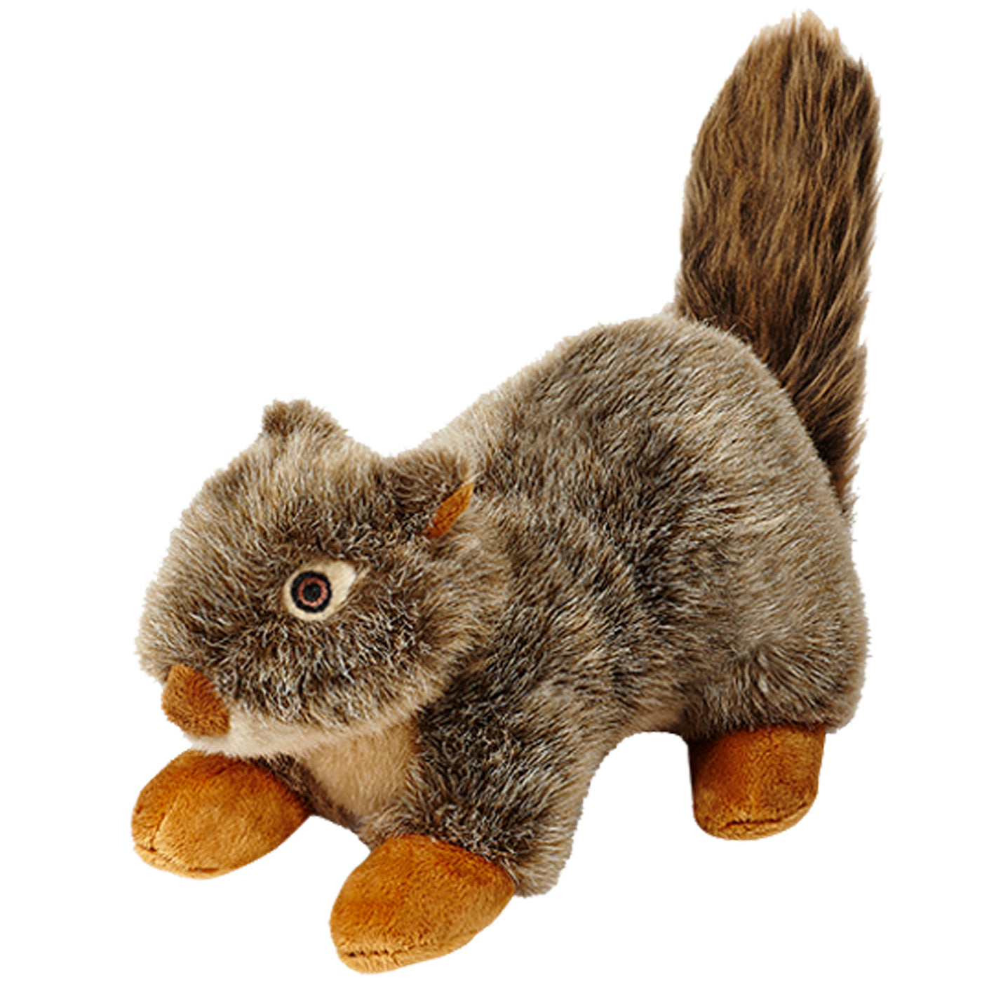 Plush squirrel toy with squeaker
