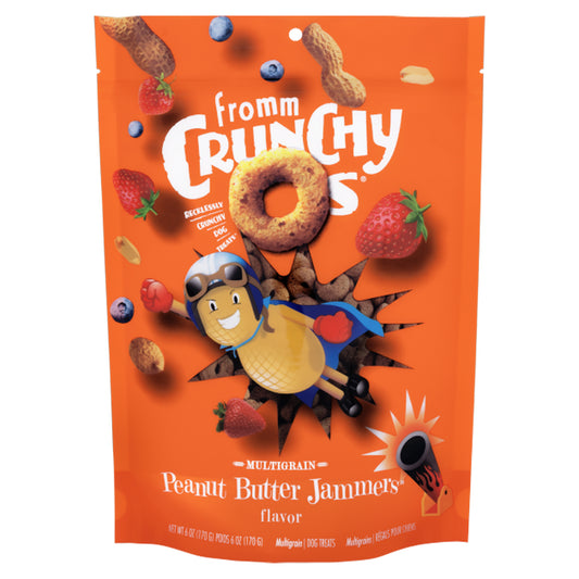 Fromm Crunchy O's dog treats with peanut butter and healthy grains