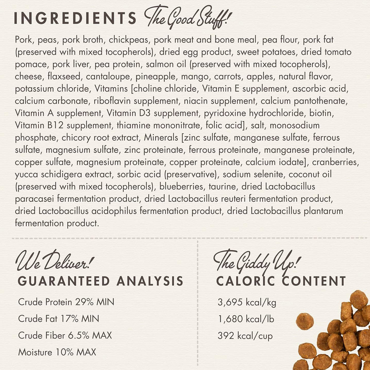 FROMM PORK & Peas Dog Food