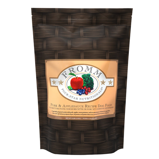 Fromm Pork and Applesauce dry dog food with pork, apples and sweet potatoes