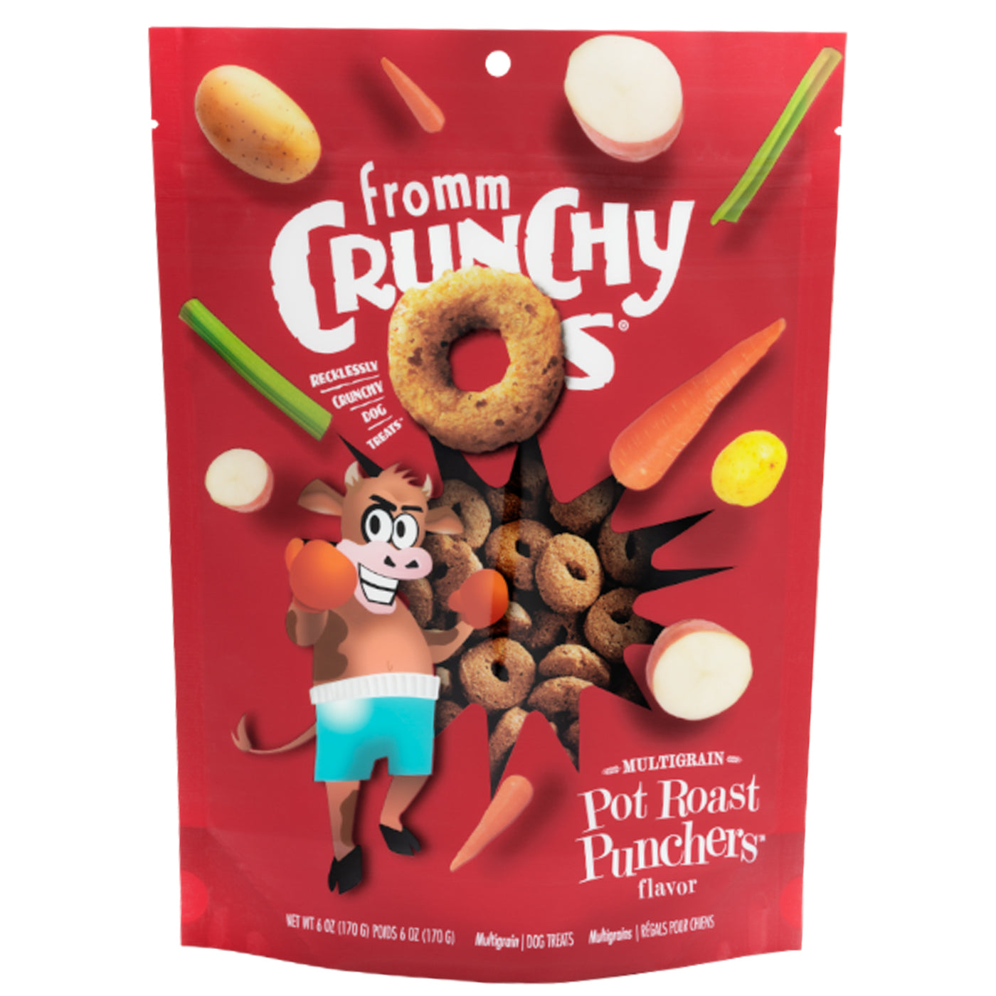 Fromm Crunchy O's pot roast flavored crunchy dog treats