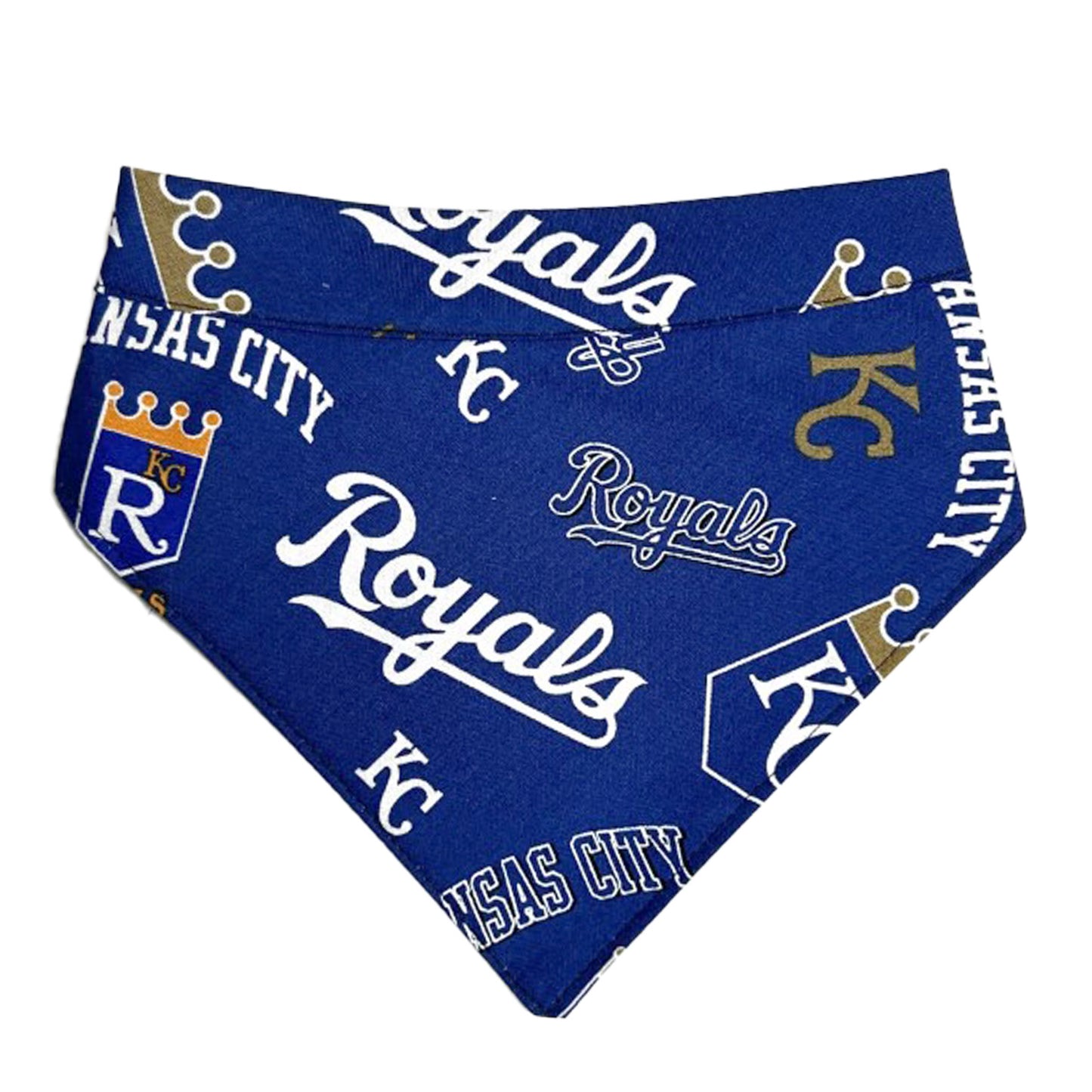 Blue KC Royals bandana. Various sizes.