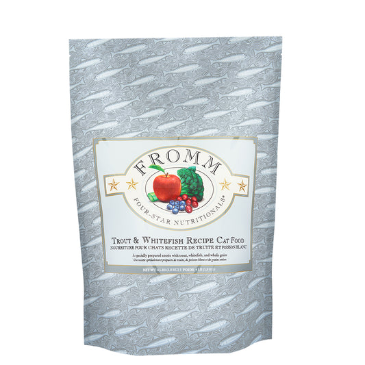 Fromm Trout and Whitefish dry cat food with trout, whitefish and whole grains