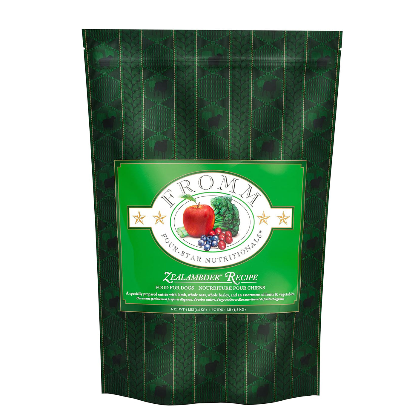 Fromm Zealambder dry dog food with lamb, oats and salmon