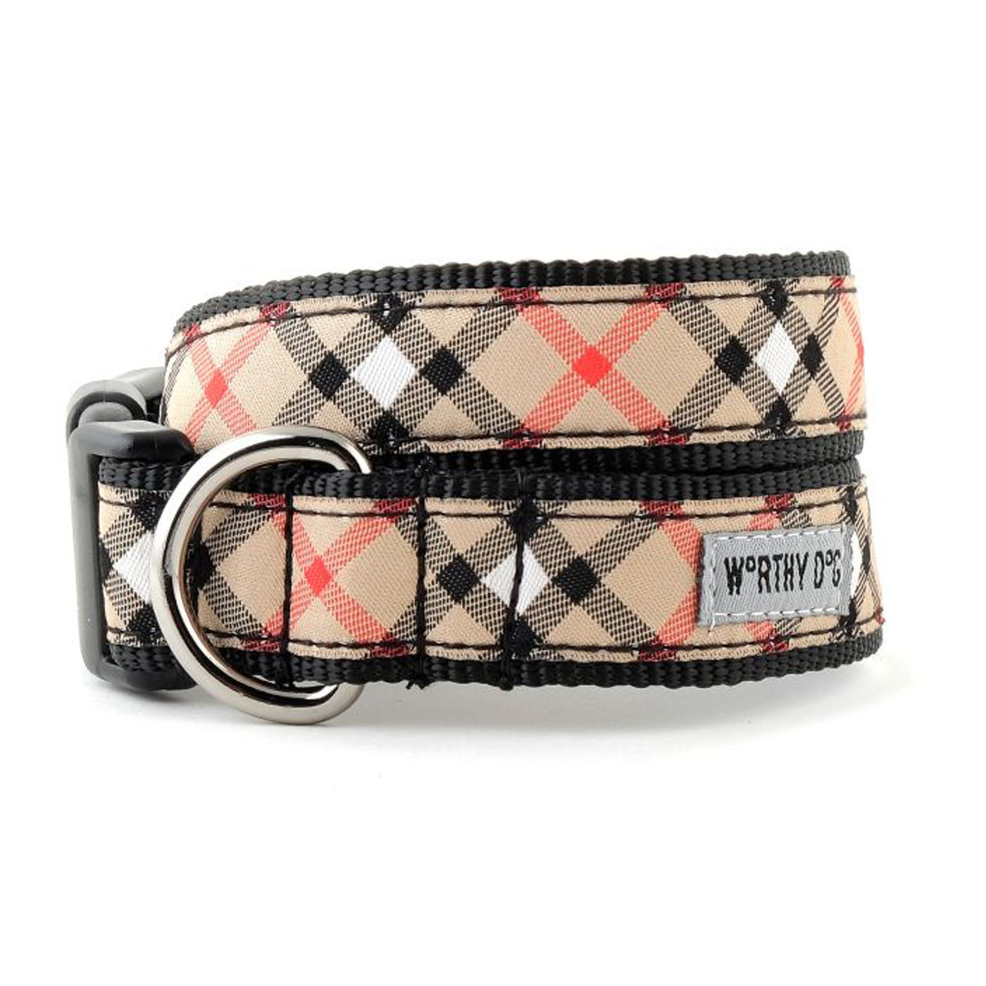 TAN PLAID COLLAR