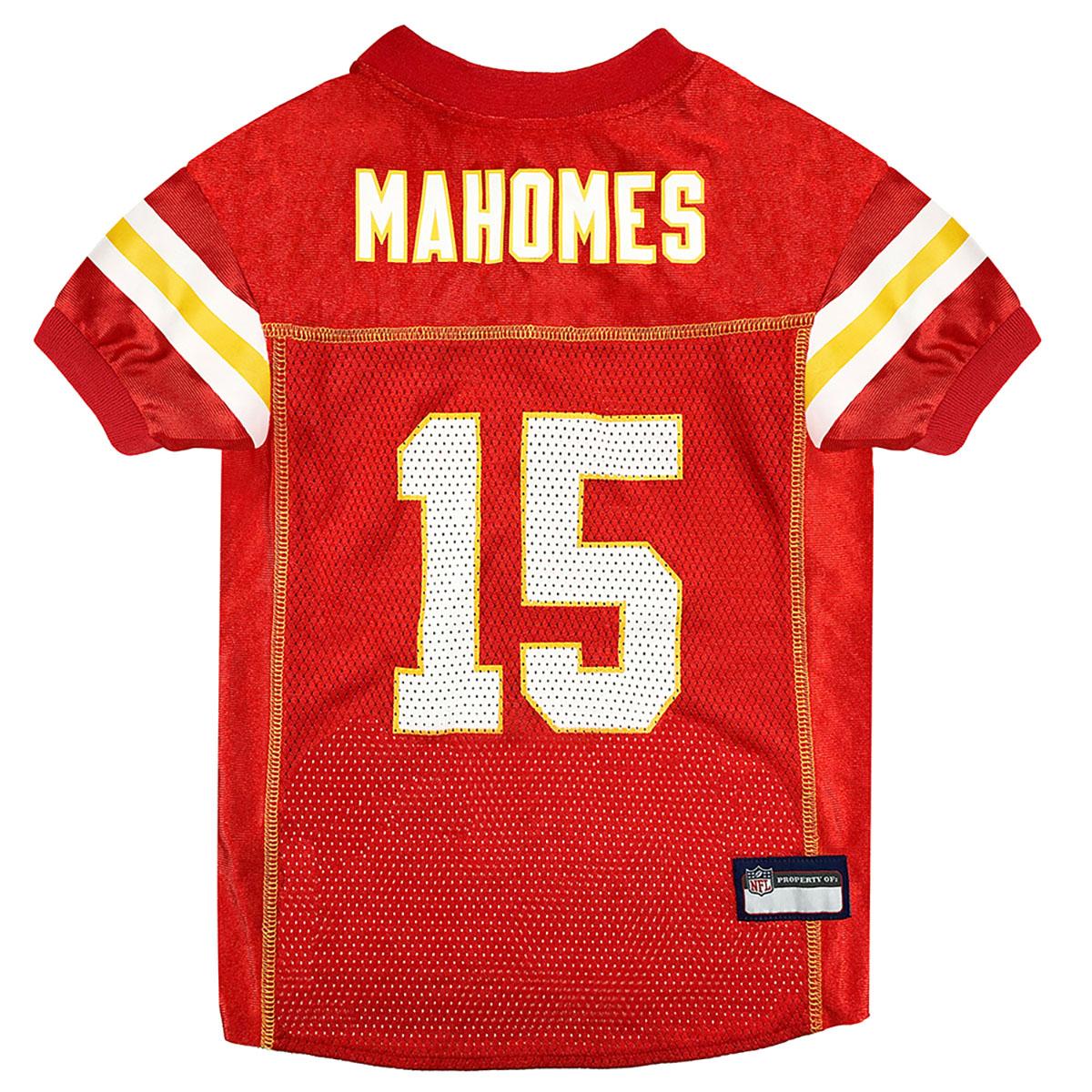 kc chiefs gear Patrick Mahomes Kansas City Chiefs Pet Jersey Small