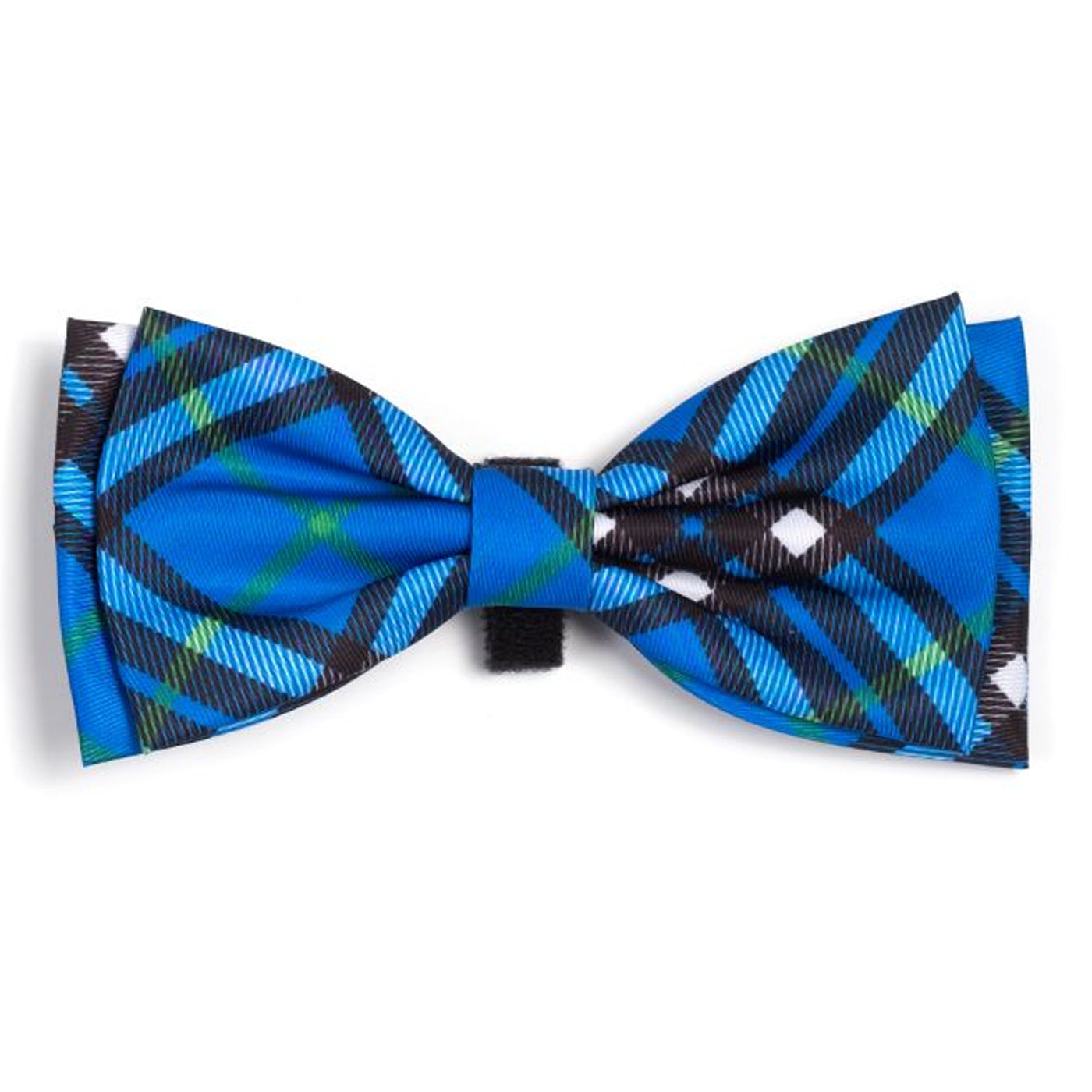 BLUE PLAID BOW TIE