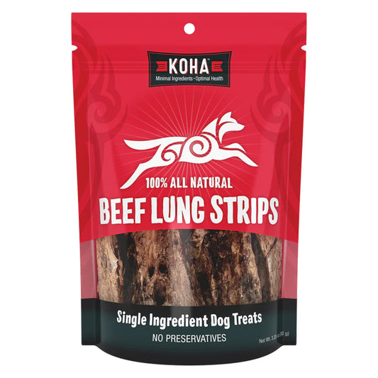 100% all Natural Beef Lung Strips treats for dogs