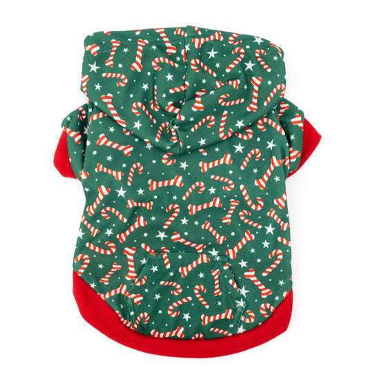 Dog sweater with Christmas pattern on a white background