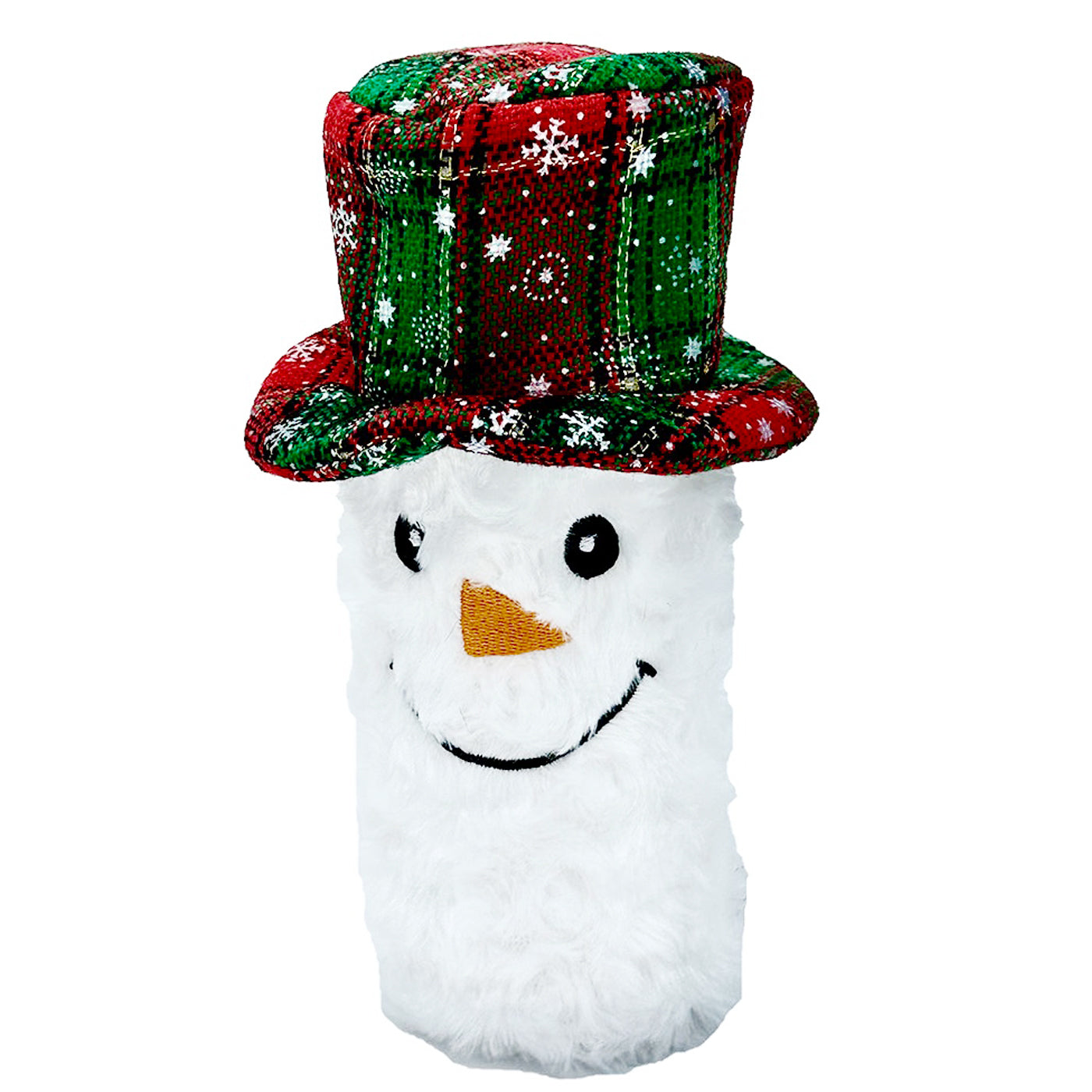 Pet Lou Snowman Bottle Squeaker Dog Toy