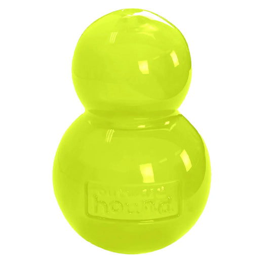 Outward Hound Lime Green rubber interactive pet toy