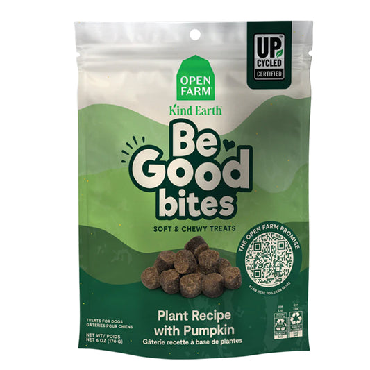 Open Farm Be Good Plant Recipe with Pumpkin bites soft and chewy treats for dogs