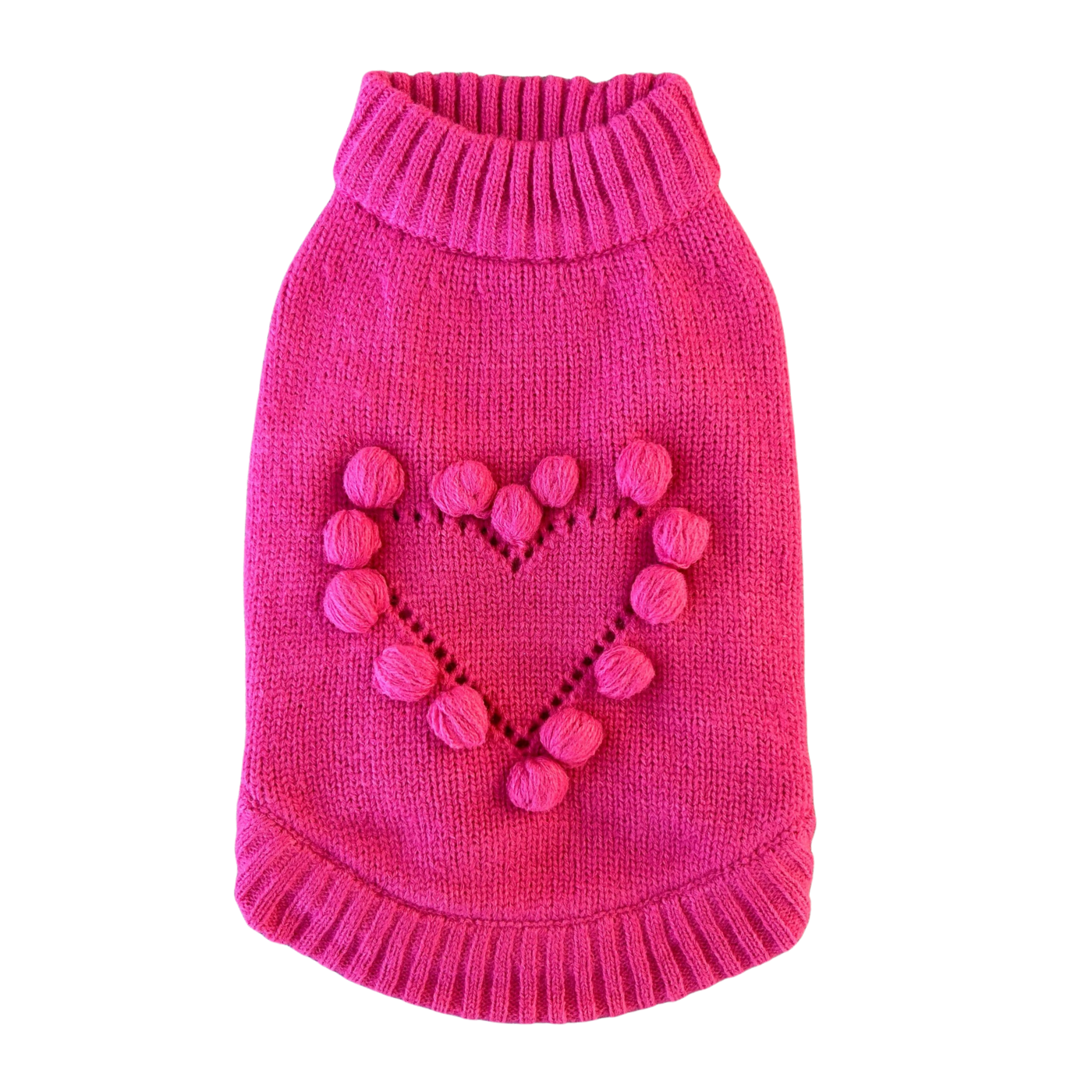 HOT PINK HEART SWEATER