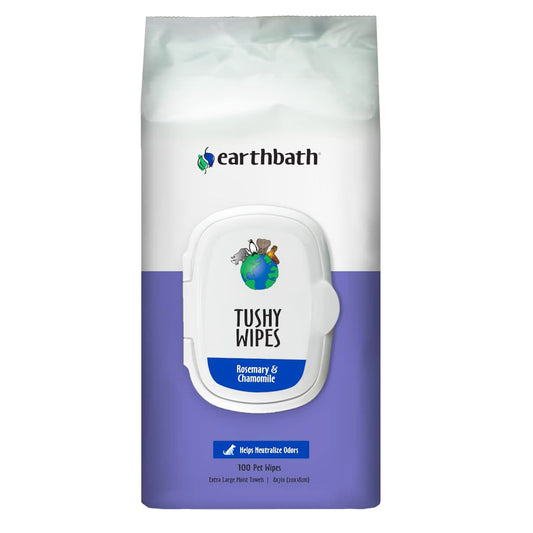 Earthbath Tushy Wipes in Rosemary + Chamomile scent 100 count