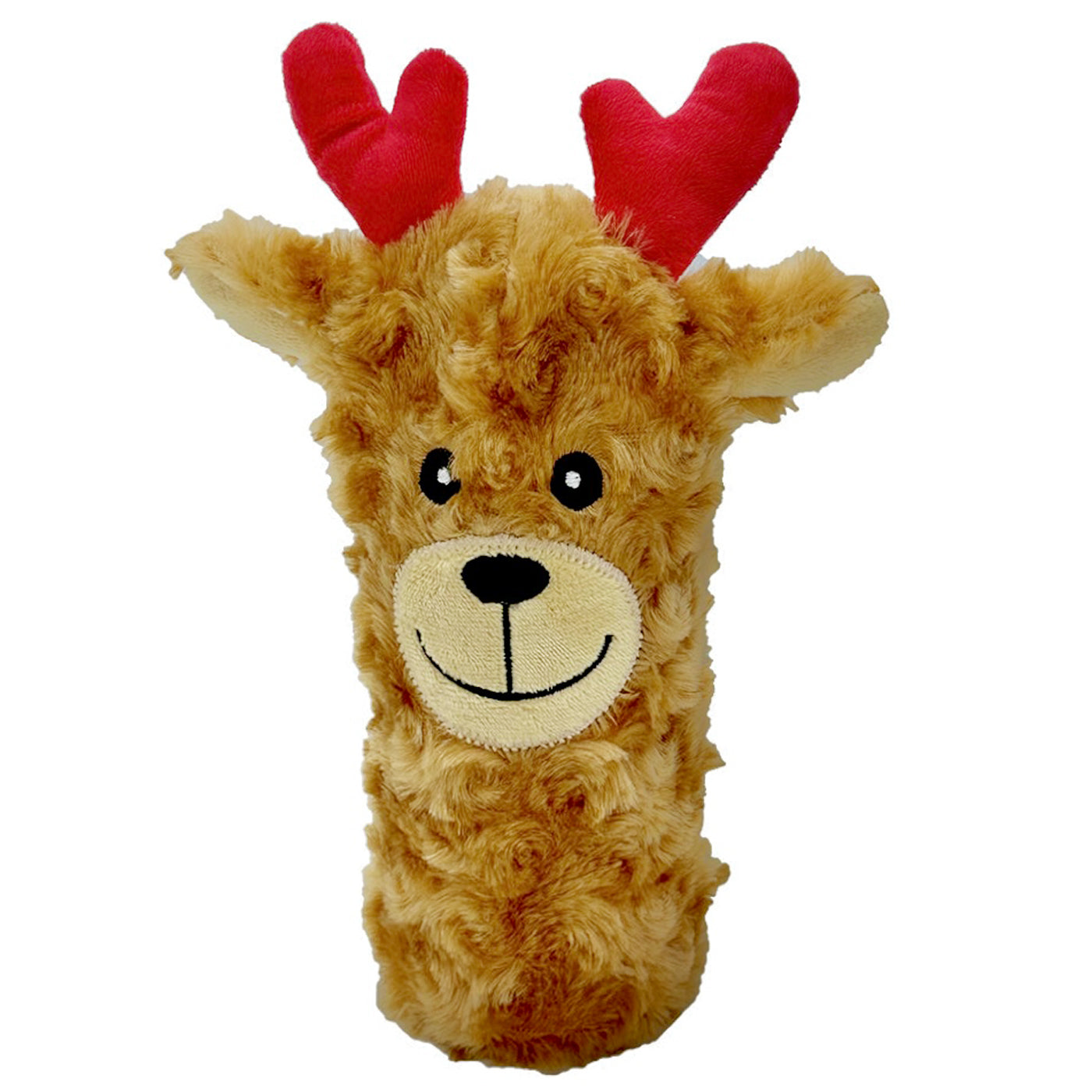 Pet lou Squeaky Reindeer Water Bottle Dog toy