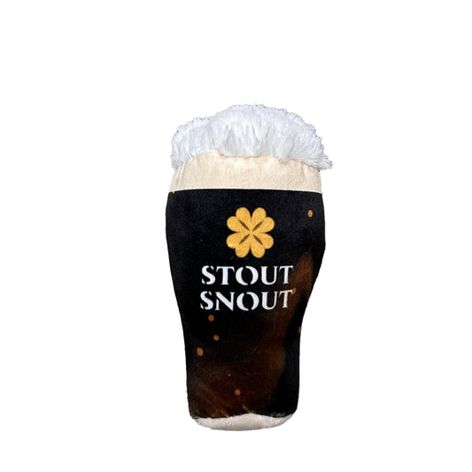 Plush Stout Snout irish whiskey pet toy by BARK