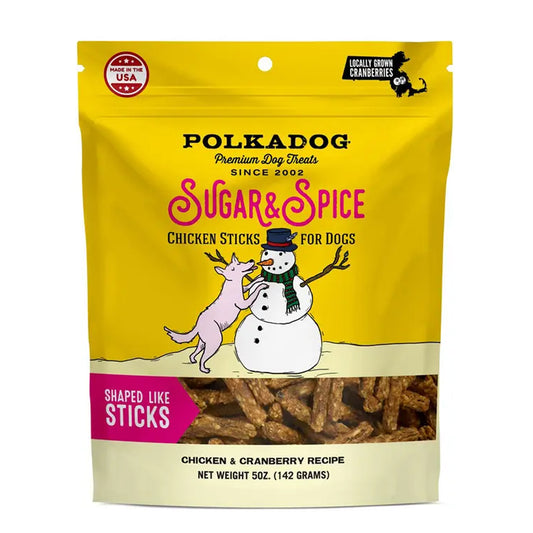 Polka Dog Sugar and Spice Chicken Stick dog Treats