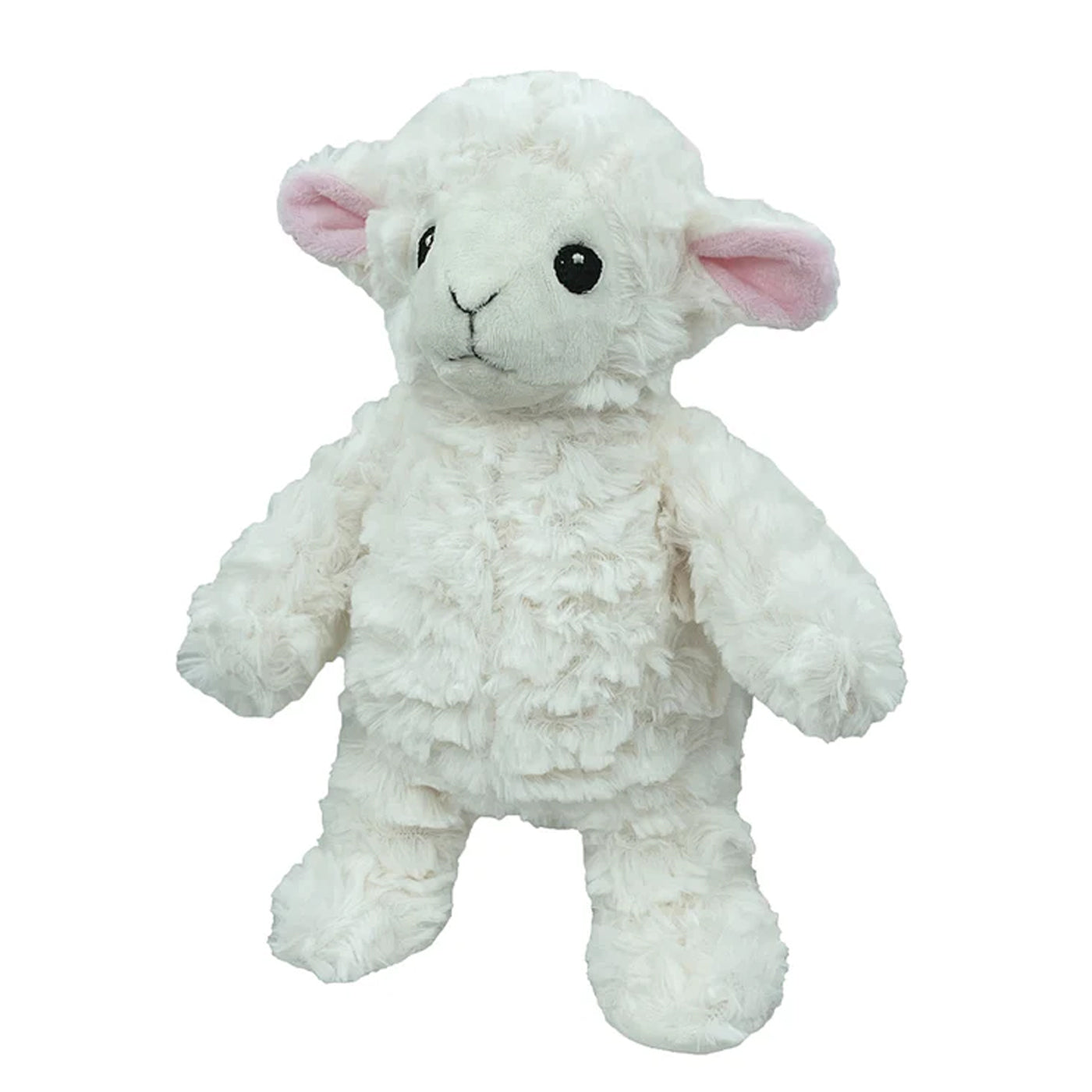 Pet Lou white crinkle soft plush lamb dog toy